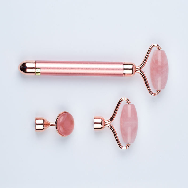 2-in-1 Electric Jade Facial Roller & Vibrating Massager