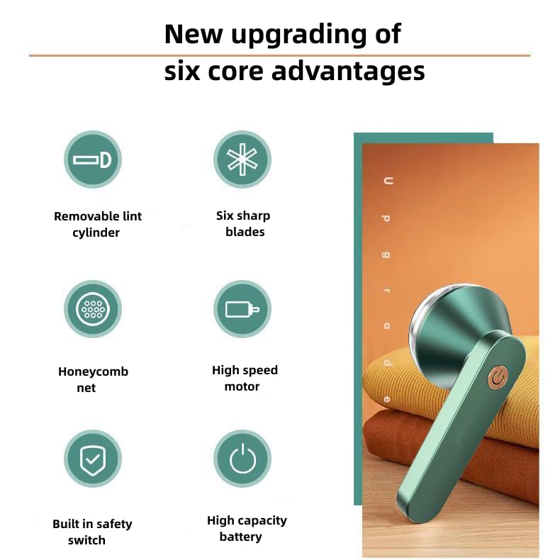 USB & Type-C Rechargeable Lint Fluff Remover