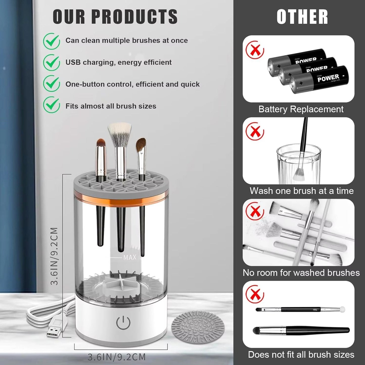 Electric Makeup Brush Cleaner & Dryer