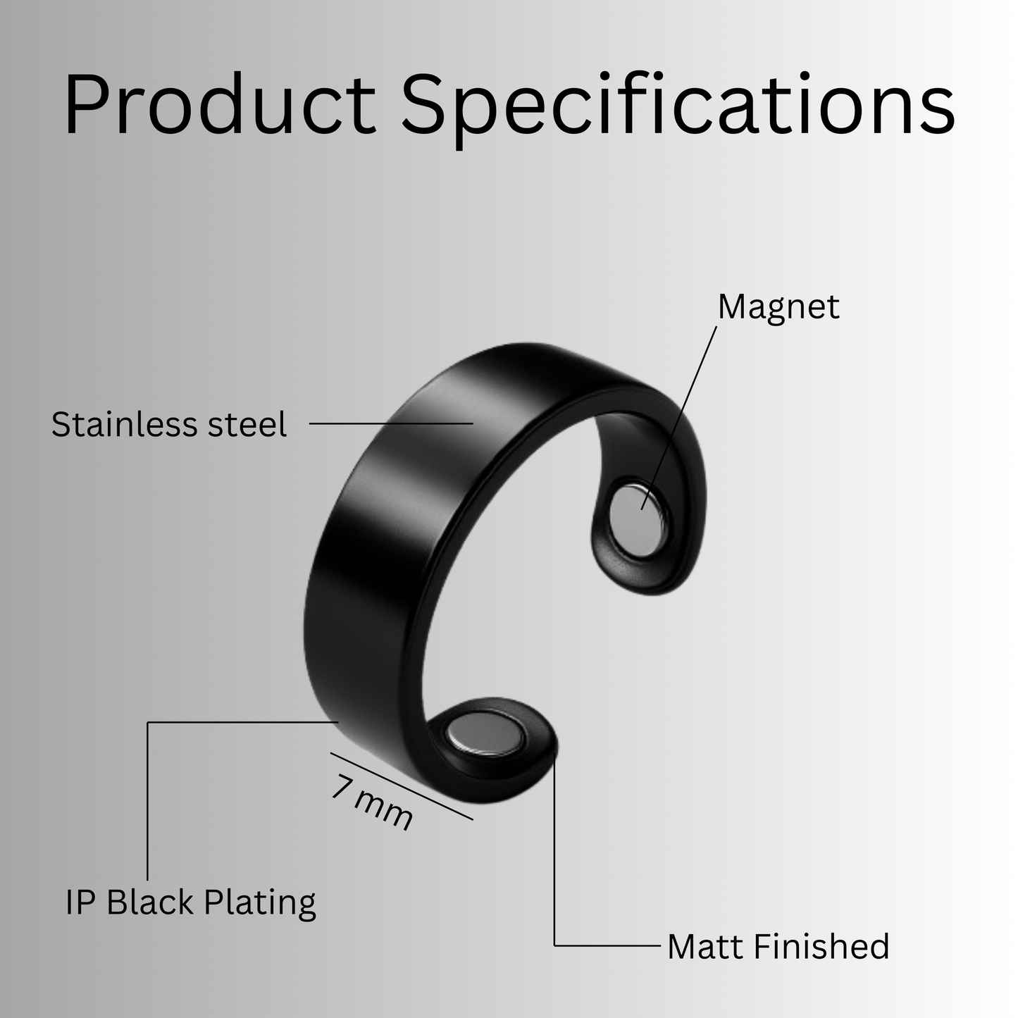 GlucoEase™ Magnetic Therapy Ring