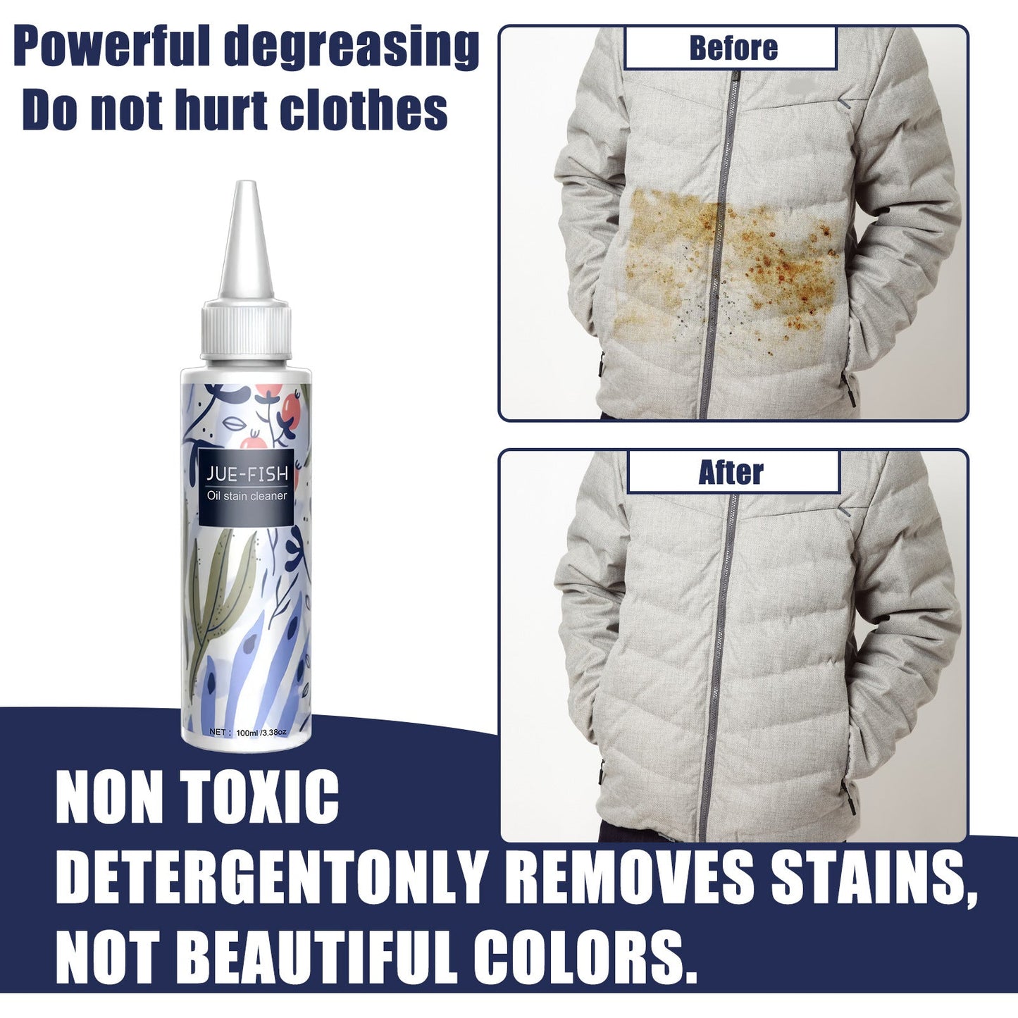 Powerful Oil Stain Remover for Clothes