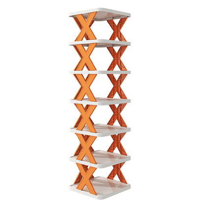5-Layer Foldable X Shape Shoe Rack