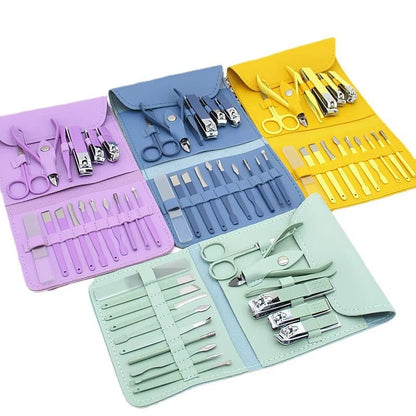 16 PCS Manicure & Pedicure Grooming Kit