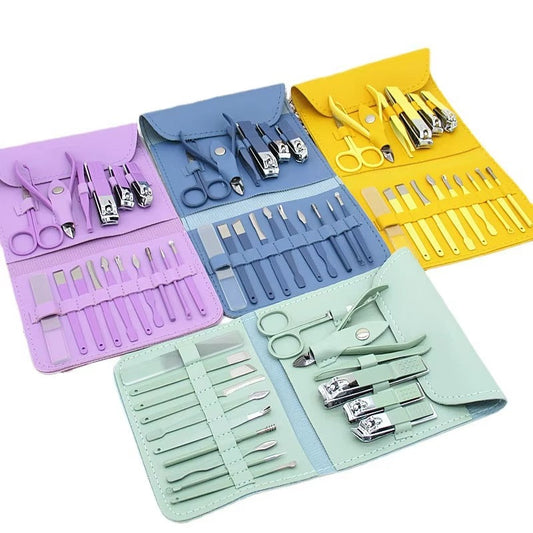 16 PCS Manicure & Pedicure Grooming Kit