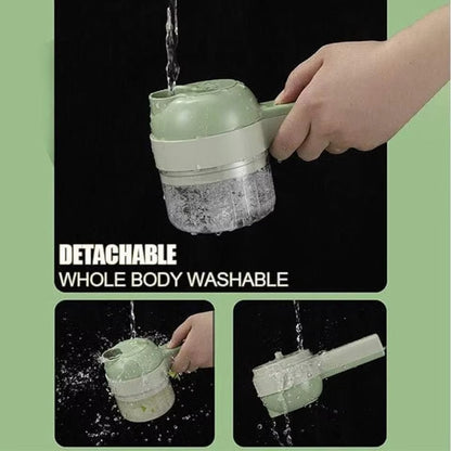 Multifunctional 4-in-1 Handheld Electric Vegetable Cutter Set